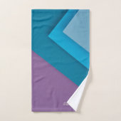 パーソナ数々のライズカラーパープルブルーグリーン金ゴールド バスタオルセット (ハンドタオル)