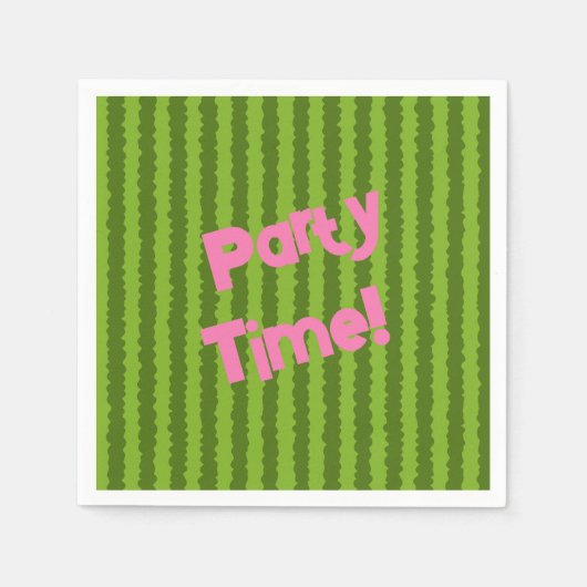 パーソラナライズスイカ スタンダードカクテルナプキン (正面)