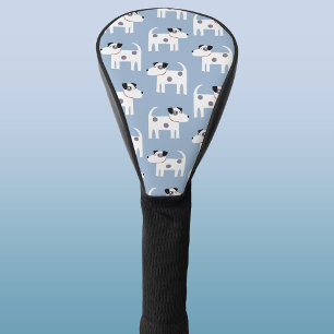 パーソンジャックラッセルテリアードッグパターンブルー ゴルフヘッドカバー