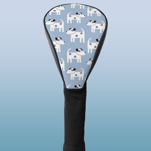 パーソンジャックラッセルテリアードッグパターンブルー ゴルフヘッドカバー