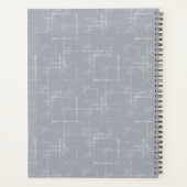 パーソンジャックラッセルテリア石板 モノグラムの プランナー手帳 (裏面)