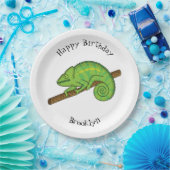 パーソンズカメレオンイラストレーション ペーパープレート (パーティー)