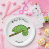 パーソンズカメレオンイラストレーション ペーパープレート (パーティー)