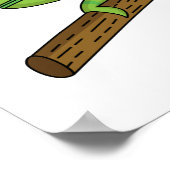 パーソンズカメレオンイラストレーション ポスター (角)