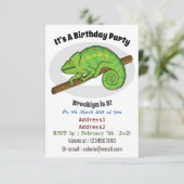 パーソンズカメレオンイラストレーション 招待状 (スタンド正面)