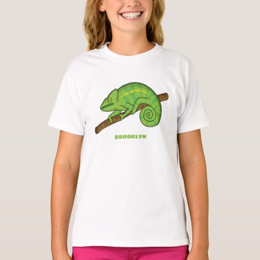パーソンズカメレオンイラストレーション Tシャツ (正面)