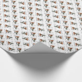 パーソンラッセルテリアー歴史デザイン ラッピングペーパー (角)