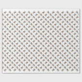 パーソンラッセルテリアー歴史デザイン ラッピングペーパー (フラット)