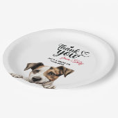 パーソンラッセルテリア ペーパープレート (アングル)