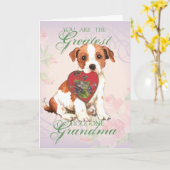 パーソンラッセルハートおばあちゃん カード (黄色い花)