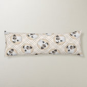 パーソン・ジャック・ラッセル絵を描・テリアの愛犬アート ボディピロー (裏面)