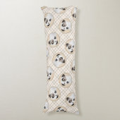 パーソン・ジャック・ラッセル絵を描・テリアの愛犬アート ボディピロー (正面縦)