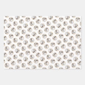 パーソン・ジャック・ラッセル絵を描・テリアの愛犬アート ラッピングペーパーシート (正面2)