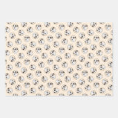 パーソン・ジャック・ラッセル絵を描・テリアの愛犬アート ラッピングペーパーシート (正面)