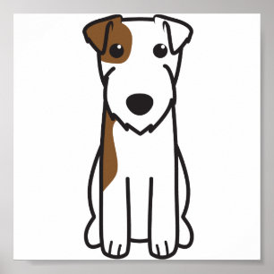 パーソン・ラッセル・テリア犬の漫画 ポスター