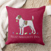 パーソン・ラッセル・テリア・フェリスいけなズ犬のクリスマス クッション (ブランケット)