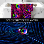 パーソ鮮やかナライズピーコックパープルフェザー バスタオルセット