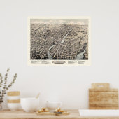 パータケット， RIパノラママップ – 1877 ポスター (キッチン)