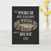 パーチおもしろい魚釣りグリーティング誕生日カード カード (黄色い花)