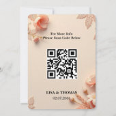 パーチの柔らかなパステルウェディング セーブ・ザ・デート (裏面)