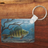 パーチの氷上釣り キーホルダー (正面)
