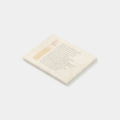 パーチメントでのシェイクスピアSonnet 116 (CXVI) ポストイット (アングル)