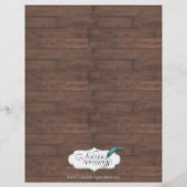 パーチメントのメニューの国結婚の小麦の草 (裏面)