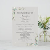 パーチメントの色と緑ののファン・プログラム (スタンド正面)