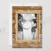 パーチメントウッ素朴ドカントリーウエディング招待状 招待状 (裏面)