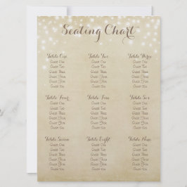 パーチメントスパークル シーティングチャート 招待状