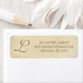 パーチメントモノグラムのカスタマイズ ラベル (インサイチュ)