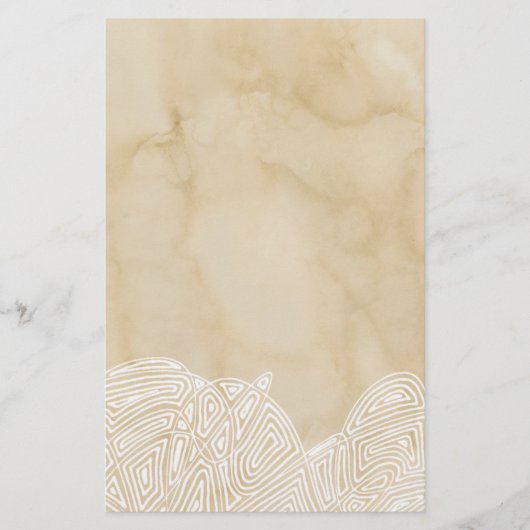 パーチメント上の波 便箋 (正面)