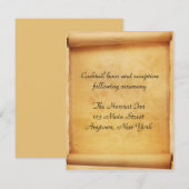 パーチメント巻物 受け付けカード エンクロージャーカード (正面/裏面)