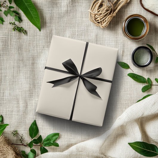 パーチメント白無地の色 |クラシック |エレガント | ラッピングペーパー