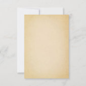 パーチメント紙の無地の予算ピンクの花模様の結婚式の招待状 招待状 (裏面)