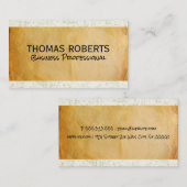 パーチメント紙 | テクスチャスクラッチ 名刺 (正面/裏面)