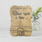 パーチメント素朴紙フェアリータレテーマキャッスル 招待状 (スタンド正面)