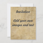 パーチメント テクスチャ 招待状 (正面)