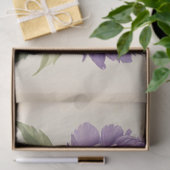 パーチメント・デコパージュの紫色の牡丹 薄葉紙 (ギフト)