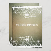 パーチメンレグランジース引っ越し祝いパーティー招待状 招待状 (正面/裏面)