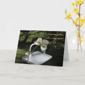 パーチ悔やみや弔慰 カード (黄色い花)