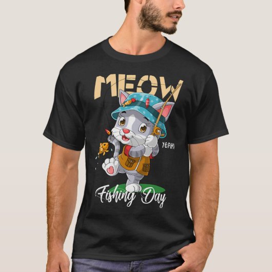 パーチ釣り - 教育は楽しく大切 Tシャツ (正面)