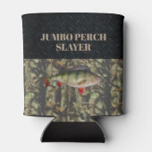 パーチ魚釣り迷彩柄氷魚釣りビールホルダー 缶クーラー (裏面)