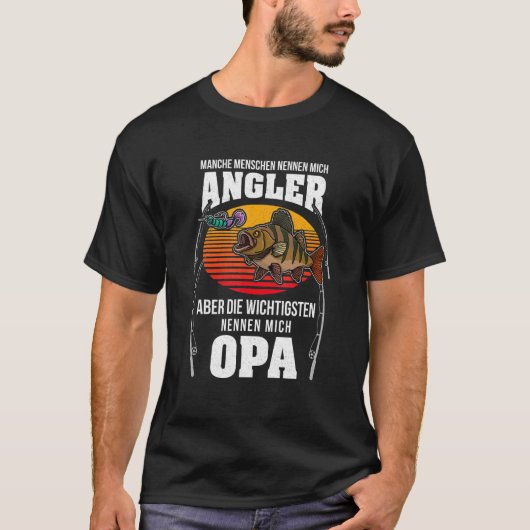 パーチ ザンダー パーチ 釣り ユーモア Tシャツ (正面)