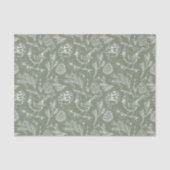 パーチ（鳥）ショウジョウコウカンチョウ、ピネコーンとウィンターベリーセージ 薄葉紙 (正面)