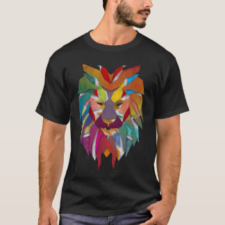 パーツで作られたライオン Tシャツ