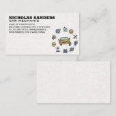 パーツとサービスの自動購入 名刺 (正面/裏面)