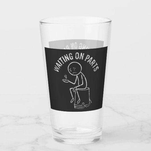パーツ待ちTシャツ 冗談ステックフィギュア タンブラーグラス (正面)