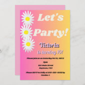 パーティしよう！ツインズのための招待状 招待状 (正面/裏面)