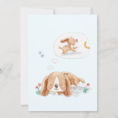 パーティしよう！子犬の誕生日パーティーへの招待状 招待状 (裏面)